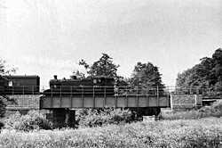 Railway bridge over the River Wey in the early 1960's